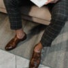 Italian Leather Monk Straps