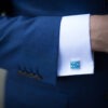 Sculpted Stainless Steel Cufflinks