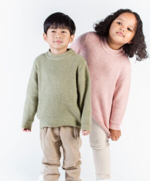 Knit Cotton Crewneck Sweater